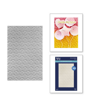 Spellbinders Birthday Bash Flourish 3D Embossing Folder (E3D-098)