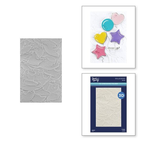 Spellbinders Birthday Bash Plaster 3D Embossing Folder (E3D-103) Spellbinders Birthday Bash Plaster 3D Embossing Folder (E3D-103)