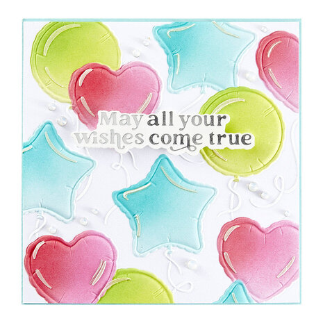 Spellbinders Birthday Bash Layered Party Balloons Stencils (STN-089) Spellbinders Birthday Bash Layered Party Balloons Stencils (STN-089)