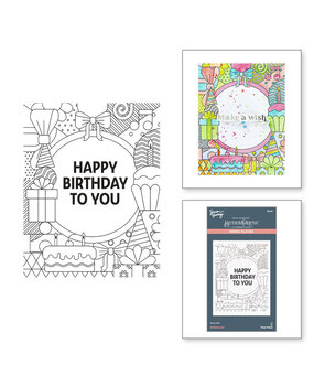 Spellbinders Birthday Bash Press Plate & Die Set (BP-196) Spellbinders Birthday Bash Press Plate & Die Set (BP-196)