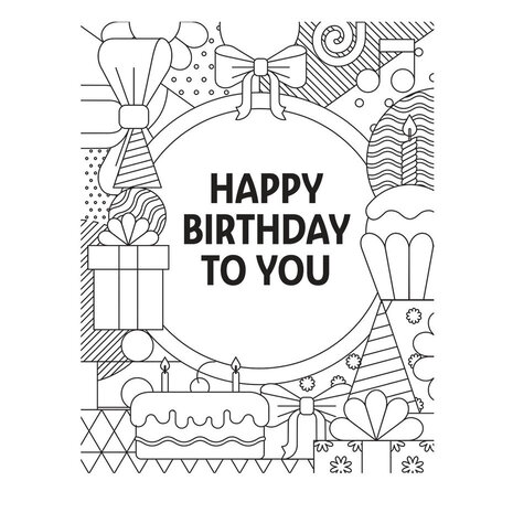 Spellbinders Birthday Bash Press Plate & Die Set (BP-196) Spellbinders Birthday Bash Press Plate & Die Set (BP-196)
