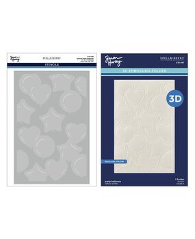 Spellbinders Birthday Bash Party Balloons 3D Embossing Folder and Stencil Bundle (BD-0883) Spellbinders Birthday Bash Party Balloons 3D Embossing Folder and Stencil Bundle (BD-0883)