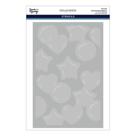 Spellbinders Birthday Bash Party Balloons 3D Embossing Folder and Stencil Bundle (BD-0883) Spellbinders Birthday Bash Party Balloons 3D Embossing Folder and Stencil Bundle (BD-0883)