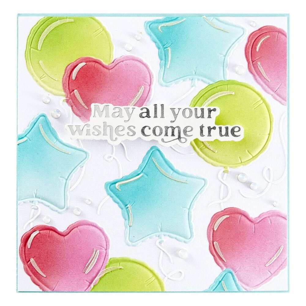 Spellbinders Birthday Bash Party Balloons 3D Embossing Folder and Stencil Bundle (BD-0883) Spellbinders Birthday Bash Party Balloons 3D Embossing Folder and Stencil Bundle (BD-0883)