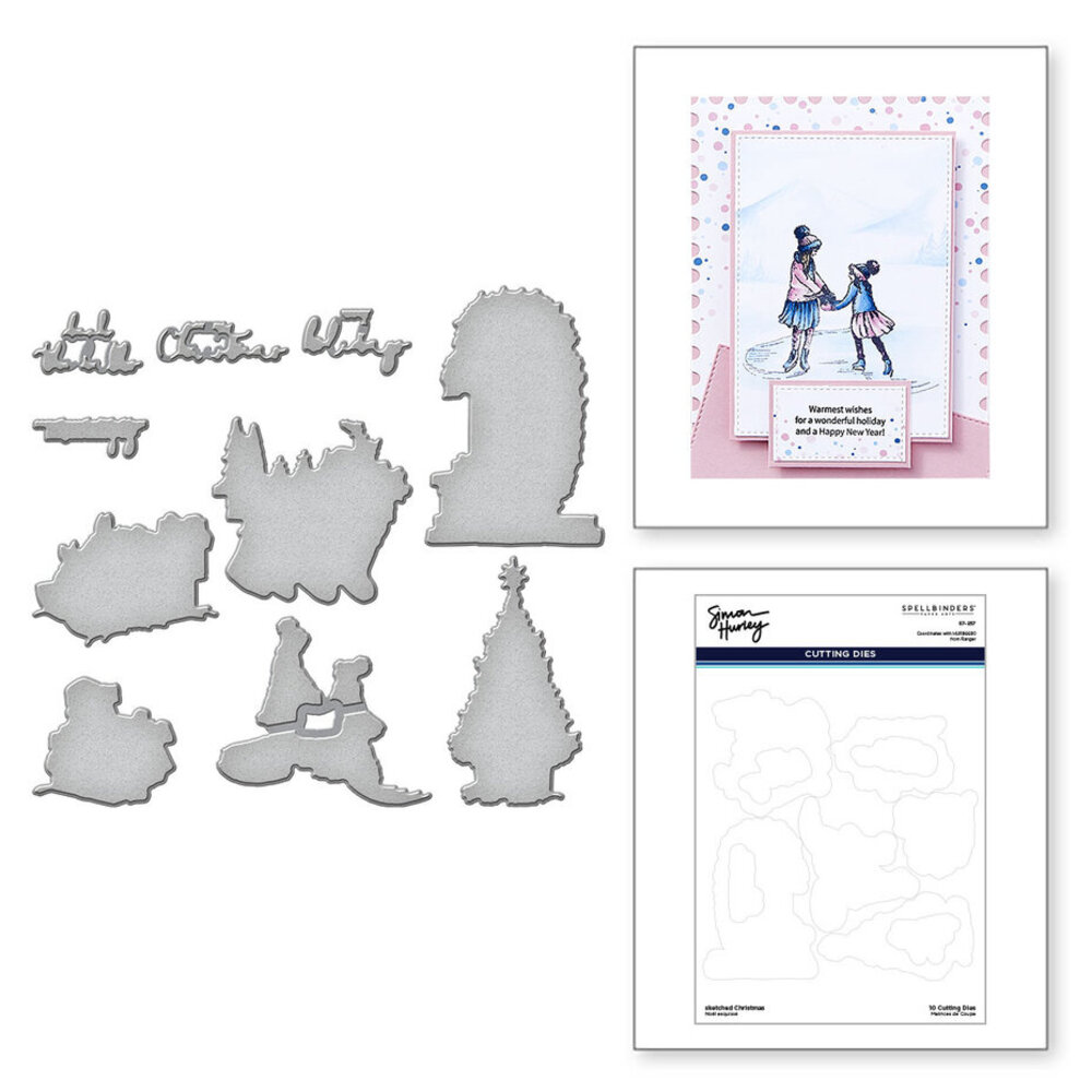 Spellbinders Sketched Christmas Dies (S7-257) Spellbinders Sketched Christmas Dies (S7-257)