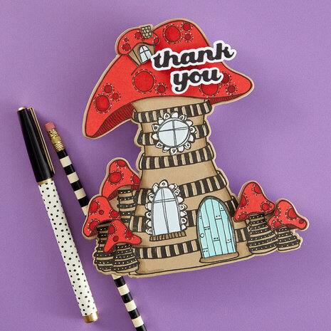 Spellbinders Toadstool Tales Stamp and Die Bundle (BD-0855) Spellbinders Toadstool Tales Stamp and Die Bundle (BD-0855)