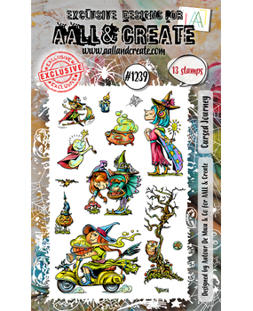 AALL and Create Clear Stamp Set A6 Cursed Journey (AALL-TP-1239) AALL and Create Clear Stamp Set A6 Cursed Journey (AALL-TP-1239)