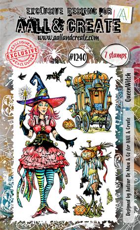 AALL and Create Clear Stamp Set A6 Queen Witch (AALL-TP-1240)
