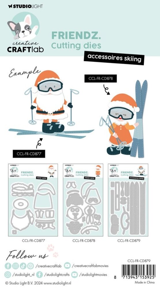Creative Craftlab Friendz Dies Skiing Accessoires (CCL-FR-CD879) Creative Craftlab Friendz Dies Skiing Accessoires (CCL-FR-CD879)