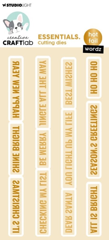 Creative Craftlab Essentials Hot Foil Die Wordz (CCL-ES-HFCD12) Creative Craftlab Essentials Hot Foil Die Wordz (CCL-ES-HFCD12)
