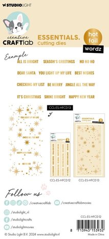 Creative Craftlab Essentials Hot Foil Die Wordz (CCL-ES-HFCD12) Creative Craftlab Essentials Hot Foil Die Wordz (CCL-ES-HFCD12)