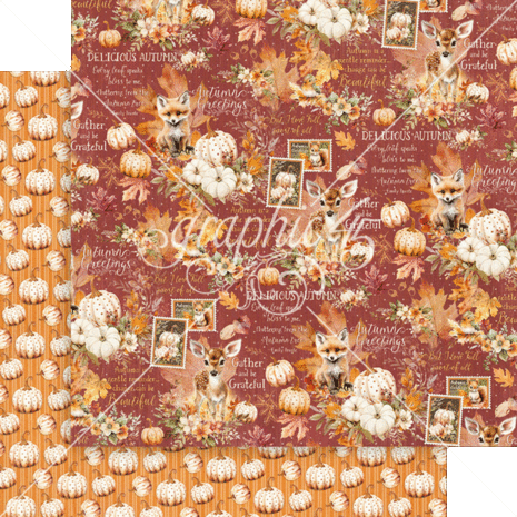 Graphic 45 Autumn Greetings 12x12 Inch Collection Pack (4502899)