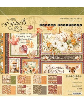 Graphic 45 Autumn Greetings 8x8 Inch Collection Pack (4502898)