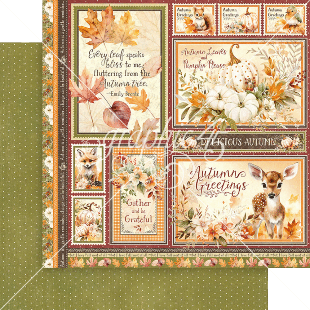 Graphic 45 Autumn Greetings 8x8 Inch Collection Pack (4502898)
