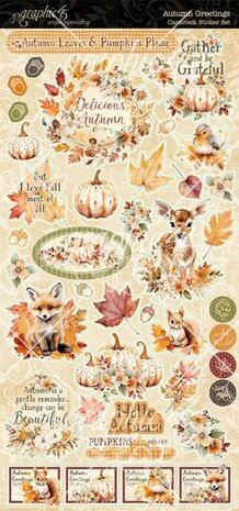 Graphic 45 Autumn Greetings Sticker Set (4502901) Graphic 45 Autumn Greetings Sticker Set (4502901)