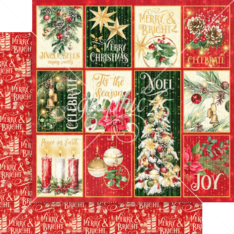 Graphic 45 Merry & Bright 8x8 Inch Collection Pack (4502913)