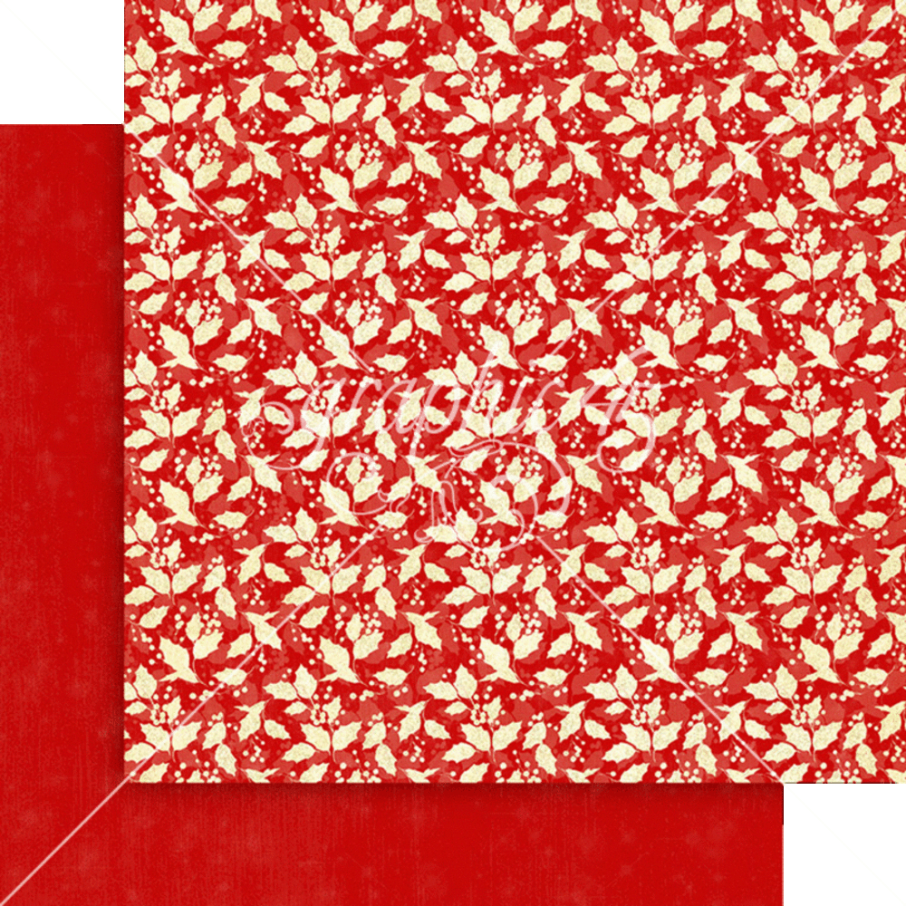 Graphic 45 Merry & Bright 12x12 Inch Patterns & Solids Paper Pack (4502915)