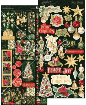 Graphic 45 Merry & Bright Sticker Set (4502916)