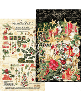 Graphic 45 Merry & Bright Ephemera Assortment (4502917) Graphic 45 Merry & Bright Ephemera Assortment (4502917)