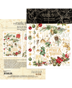 Graphic 45 Merry & Bright Rub-On Transfers (4502919) Graphic 45 Merry & Bright Rub-On Transfers (4502919)