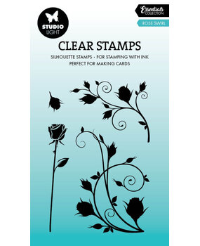 Studio Light Essentials Clear Stamps Rose Swirl Silhouette (SL-ES-STAMP705)* Studio Light Essentials Clear Stamps Rose Swirl Silhouette (SL-ES-STAMP705)*