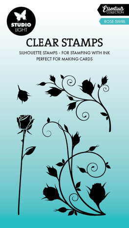 Studio Light Essentials Clear Stamps Rose Swirl Silhouette (SL-ES-STAMP705) Studio Light Essentials Clear Stamps Rose Swirl Silhouette (SL-ES-STAMP705)