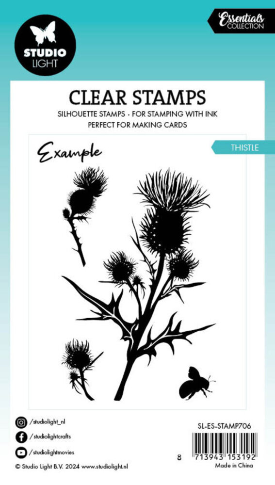 Studio Light Essentials Clear Stamps Thistle Silhouette (SL-ES-STAMP706) Studio Light Essentials Clear Stamps Thistle Silhouette (SL-ES-STAMP706)