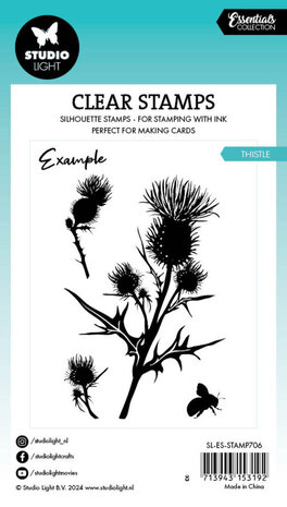 Studio Light Essentials Clear Stamps Thistle Silhouette (SL-ES-STAMP706) Studio Light Essentials Clear Stamps Thistle Silhouette (SL-ES-STAMP706)