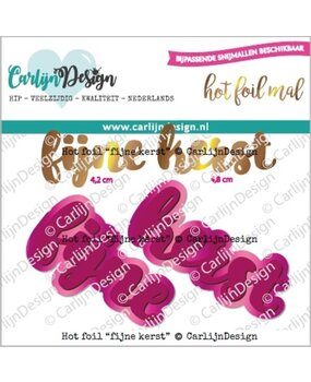 Carlijn Design Hot Foil Fijne Kerst (CDHF-0043)