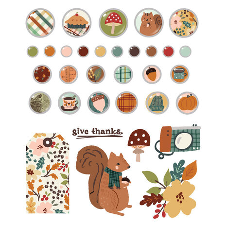 Simple Stories Cider & Donuts Decorative Brads (22926) Simple Stories Cider & Donuts Decorative Brads (22926)