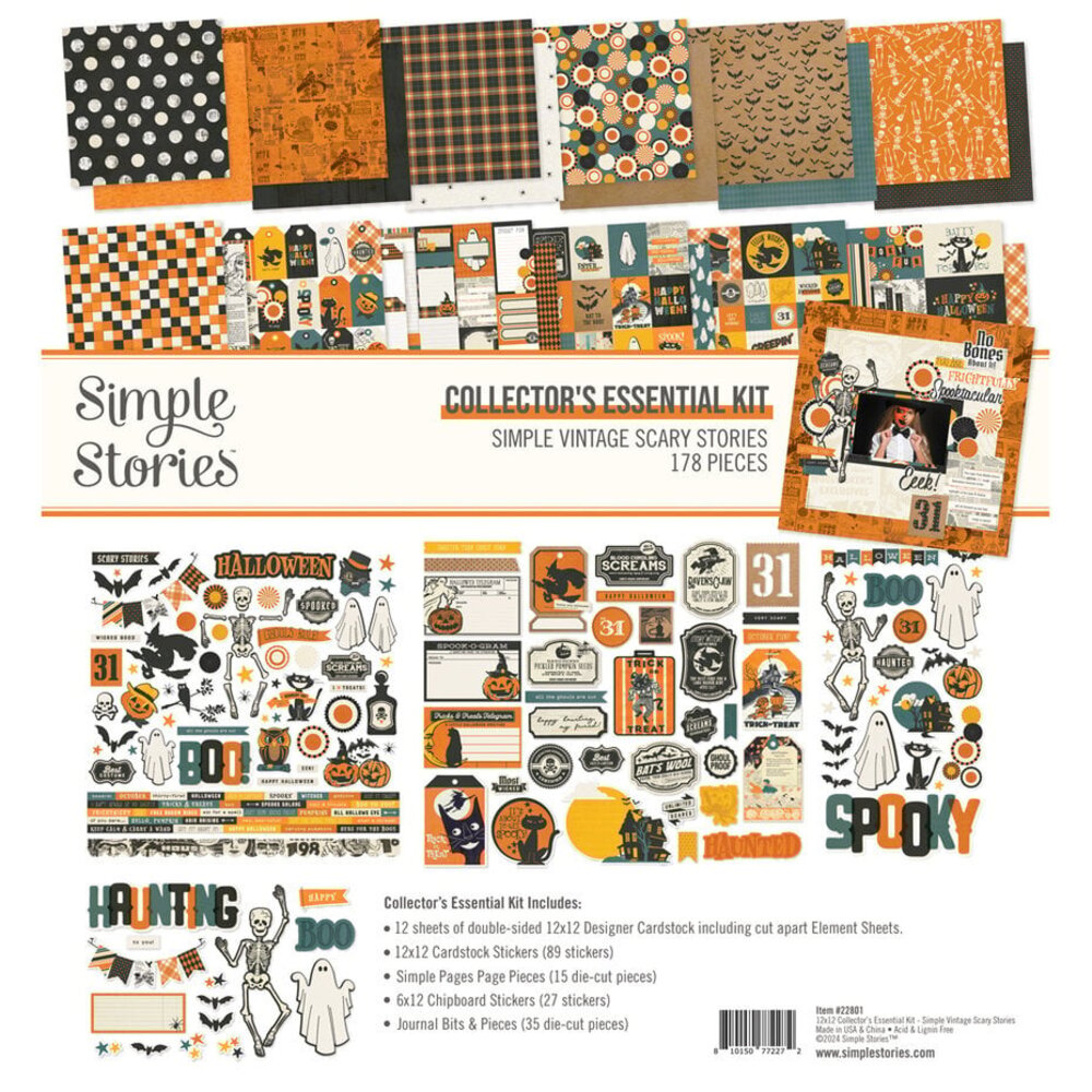 Simple Stories Simple Vintage Scary Stories Collector's Essential Kit (22801) Simple Stories Simple Vintage Scary Stories Collector's Essential Kit (22801)