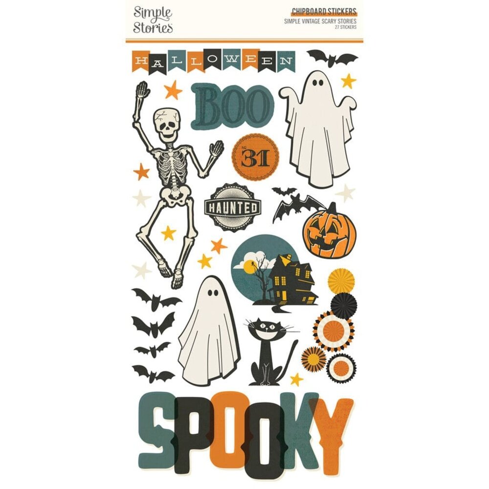 Simple Stories Simple Vintage Scary Stories Chipboard (22816) Simple Stories Simple Vintage Scary Stories Chipboard (22816)