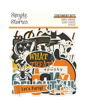 Simple Stories Simple Vintage Scary Stories Sentiment Bits (22819) Simple Stories Simple Vintage Scary Stories Sentiment Bits (22819)