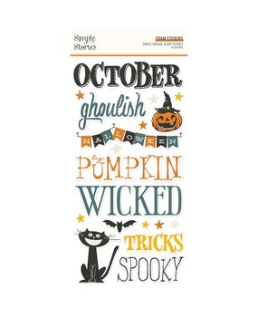 Simple Stories Simple Vintage Scary Stories Foam Stickers (22821) Simple Stories Simple Vintage Scary Stories Foam Stickers (22821)