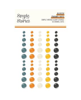 Simple Stories Simple Vintage Scary Stories Glossy Enamel Dots (22823) Simple Stories Simple Vintage Scary Stories Glossy Enamel Dots (22823)
