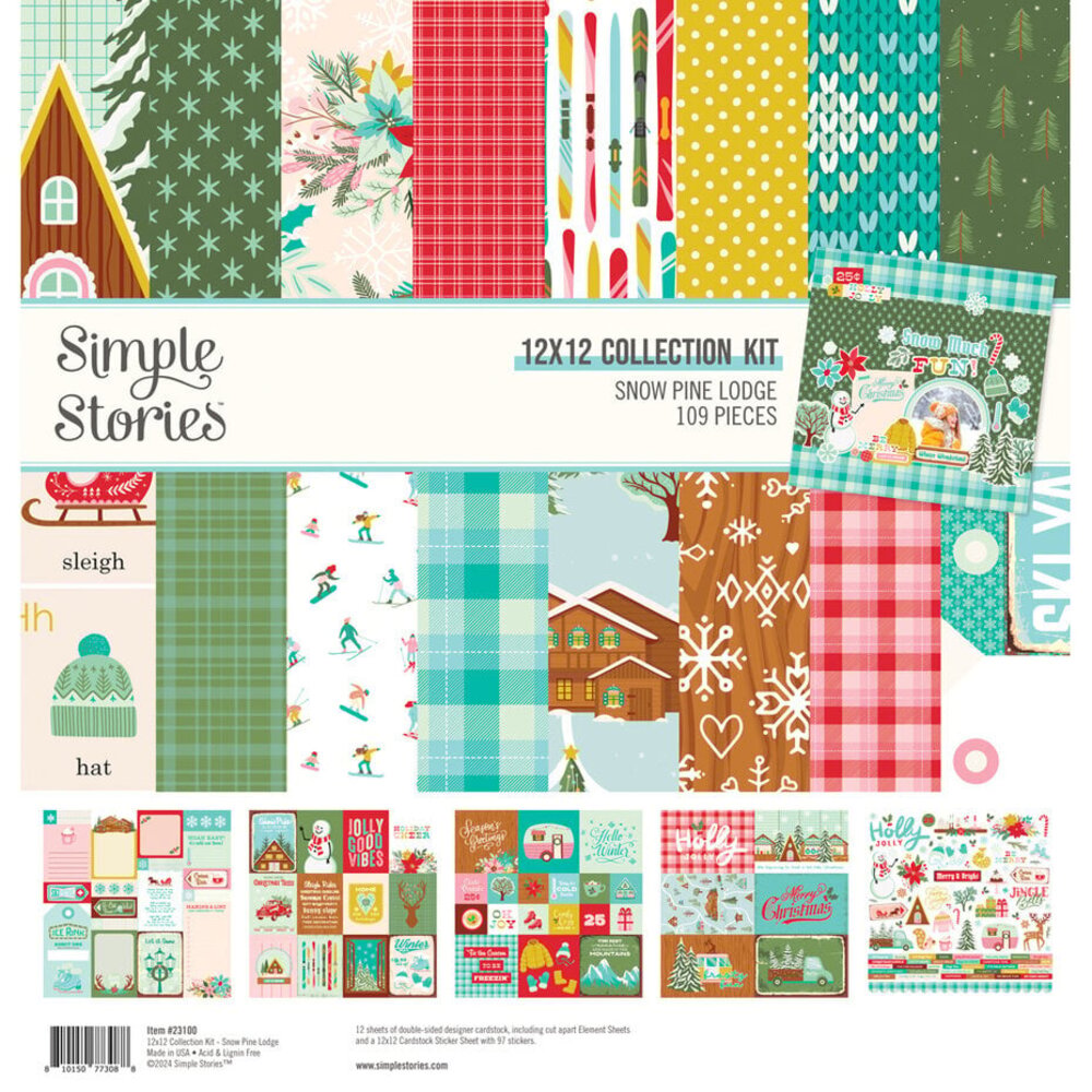 Simple Stories Snow Pine Lodge 12x12 Inch Collection Kit (23100) Simple Stories Snow Pine Lodge 12x12 Inch Collection Kit (23100)