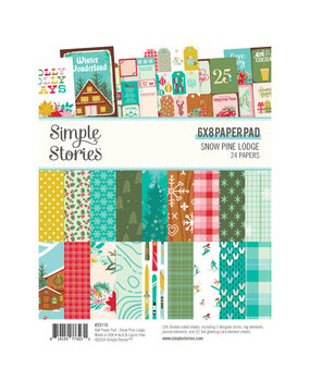 Simple Stories Snow Pine Lodge 6x8 Inch Paper Pad (23115)