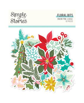 Simple Stories Snow Pine Lodge Floral Bits (23121)