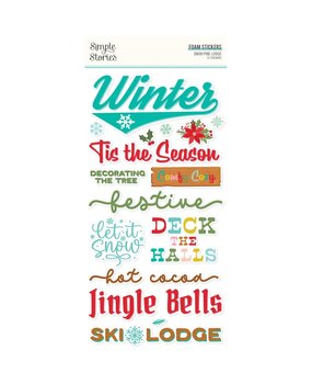 Simple Stories Snow Pine Lodge Foam Stickers (23126)