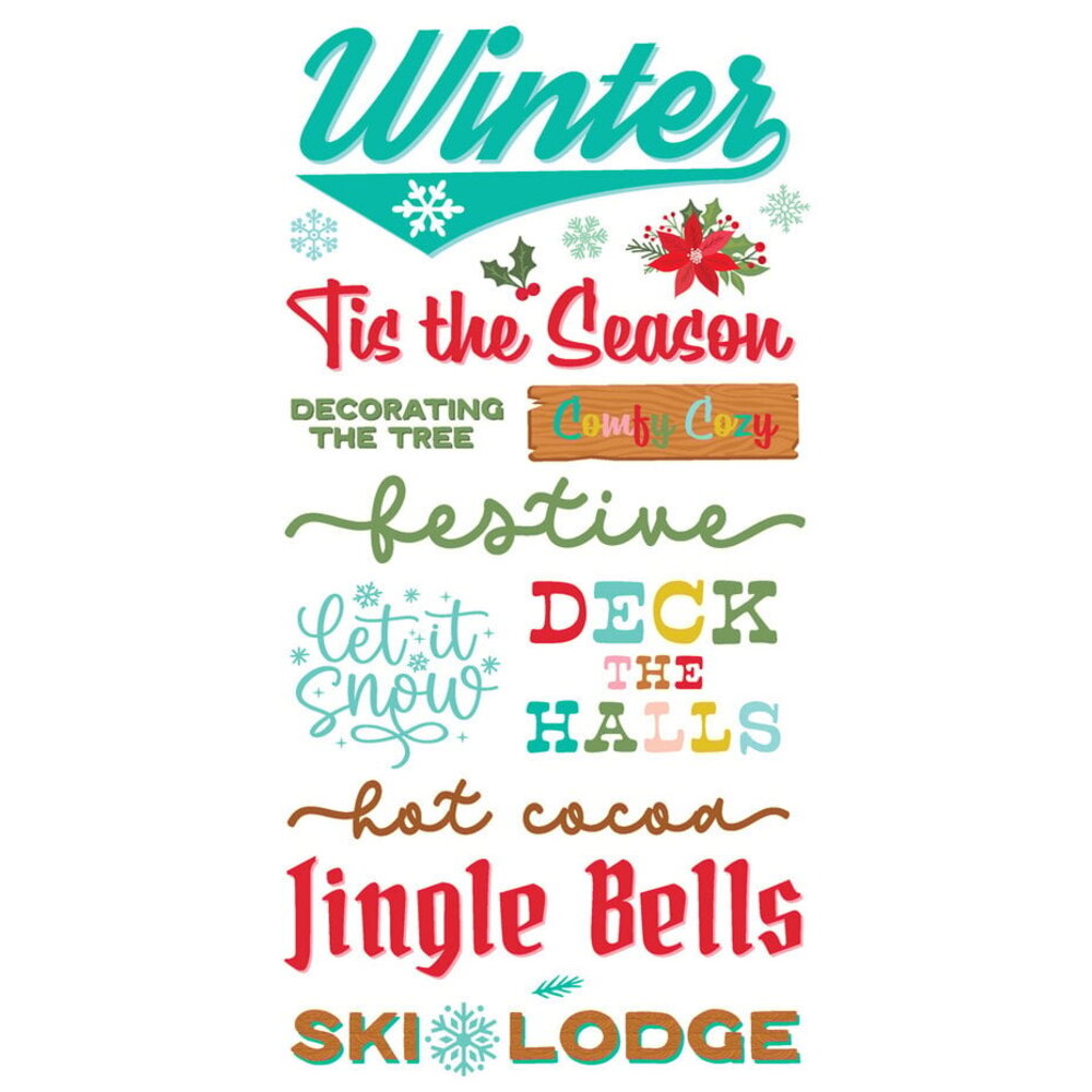 Simple Stories Snow Pine Lodge Foam Stickers (23126) Simple Stories Snow Pine Lodge Foam Stickers (23126)