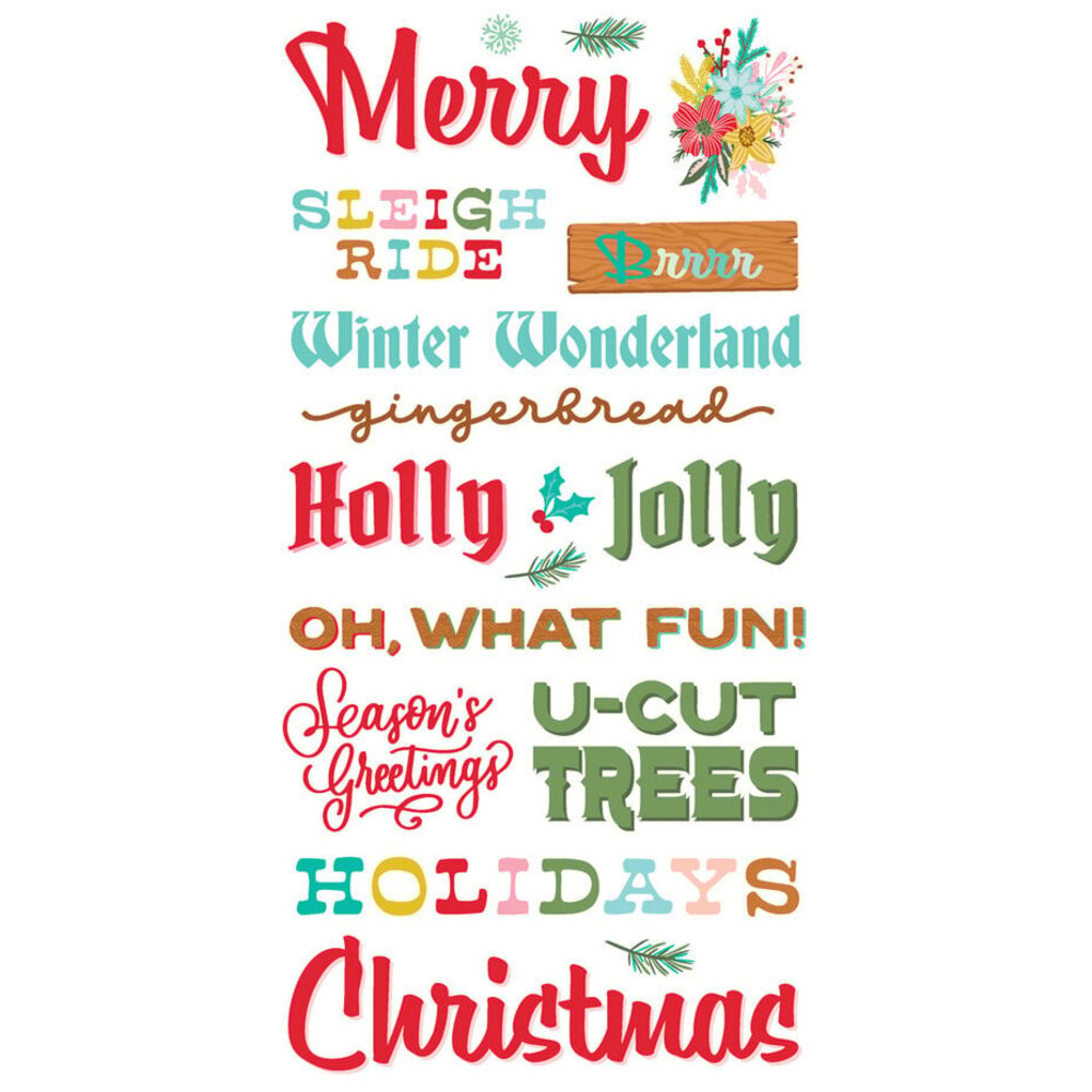 Simple Stories Snow Pine Lodge Foam Stickers (23126) Simple Stories Snow Pine Lodge Foam Stickers (23126)