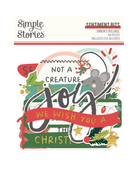 Simple Stories Santa's Village Sentiment Bits (23021) Simple Stories Santa's Village Sentiment Bits (23021)