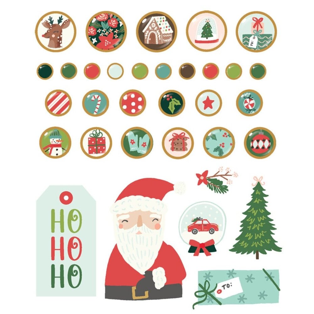 Simple Stories Santa's Village Decorative Brads (23026)