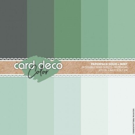Card Deco Color Paperpack A4 Solid Mint (CDCPPA411001) Card Deco Color Paperpack A4 Solid Mint (CDCPPA411001)