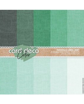 Card Deco Color Paperpack A4 Linen Mint (CDCPPA412001) Card Deco Color Paperpack A4 Linen Mint (CDCPPA412001)