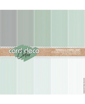 Card Deco Color Paperpack A4 Stripes Mint (CDCPPA413001) Card Deco Color Paperpack A4 Stripes Mint (CDCPPA413001)