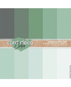 Card Deco Color Paperpack A4 Dots Mint (CDCPPA414001) Card Deco Color Paperpack A4 Dots Mint (CDCPPA414001)