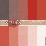 Card Deco Color Paperpack A4 Linen Red (CDCPPA412002)