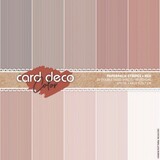 Card Deco Color Paperpack A4 Stripes Red (CDCPPA413002)