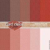 Card Deco Color Paperpack A4 Dots Red (CDCPPA414002)